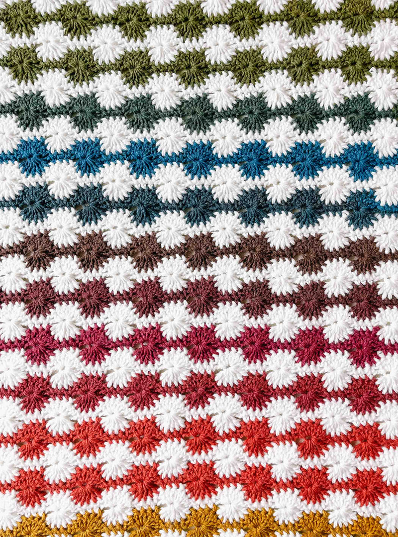 Striped Dot Blanket Crochet Kit 