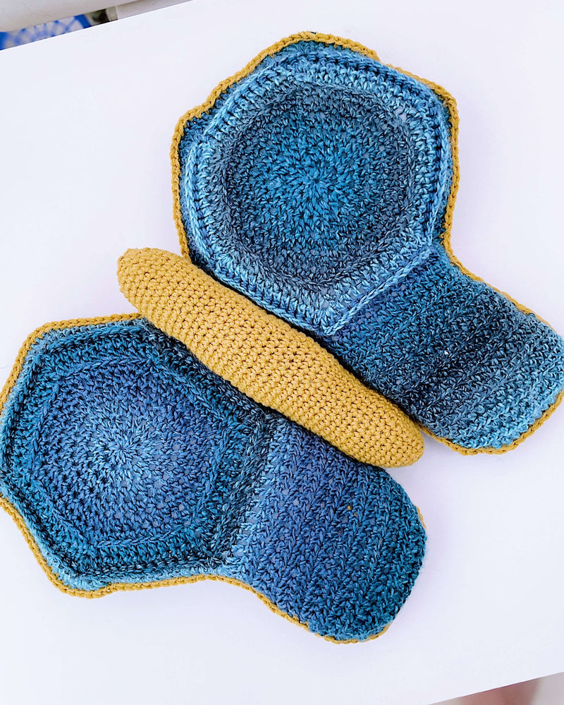 Crochet Kit - Midnight Butterfly Pillow