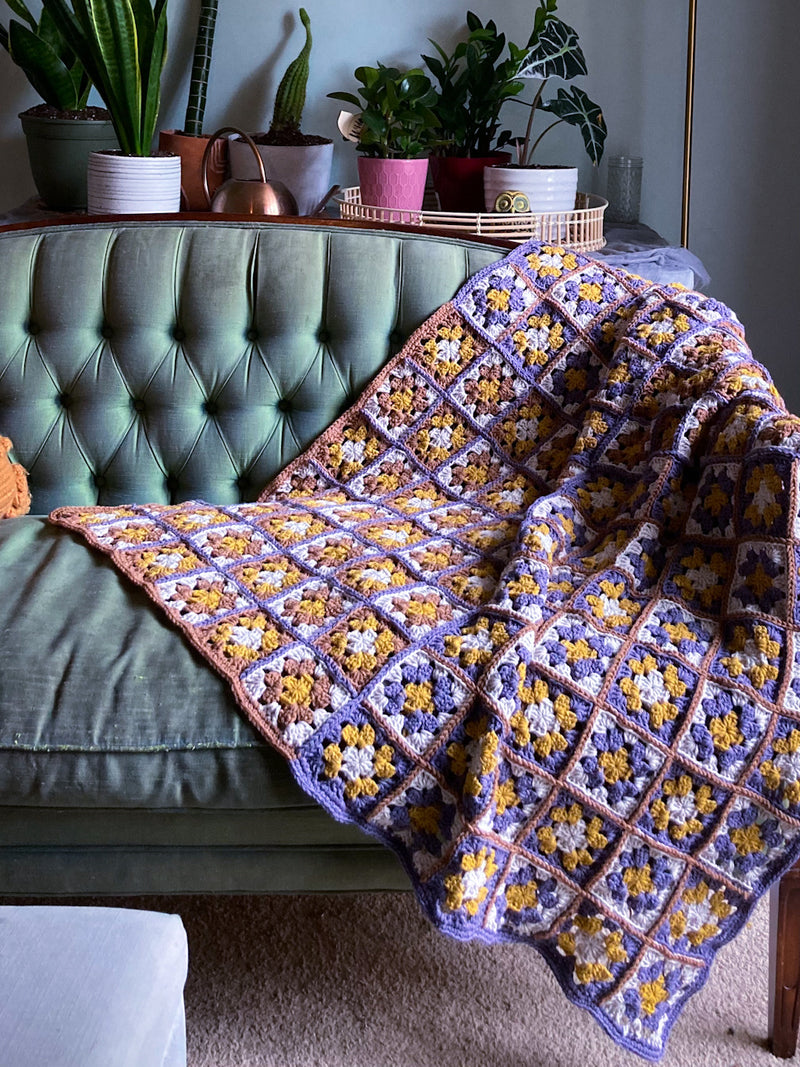 Crochet Kit - Granny Check Heirloom Blanket