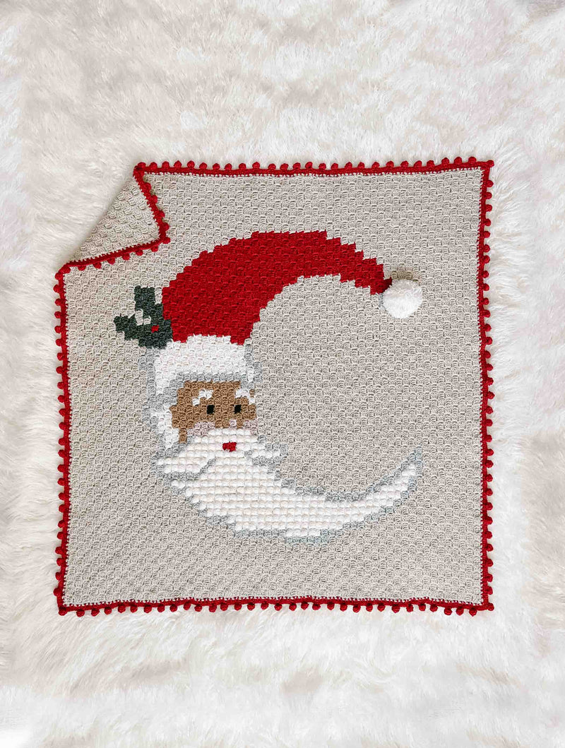 Crochet Kit - Jolly Old St. Nick Blanket