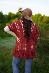 Crochet Kit - Rosebud Dreamer Ruana thumbnail