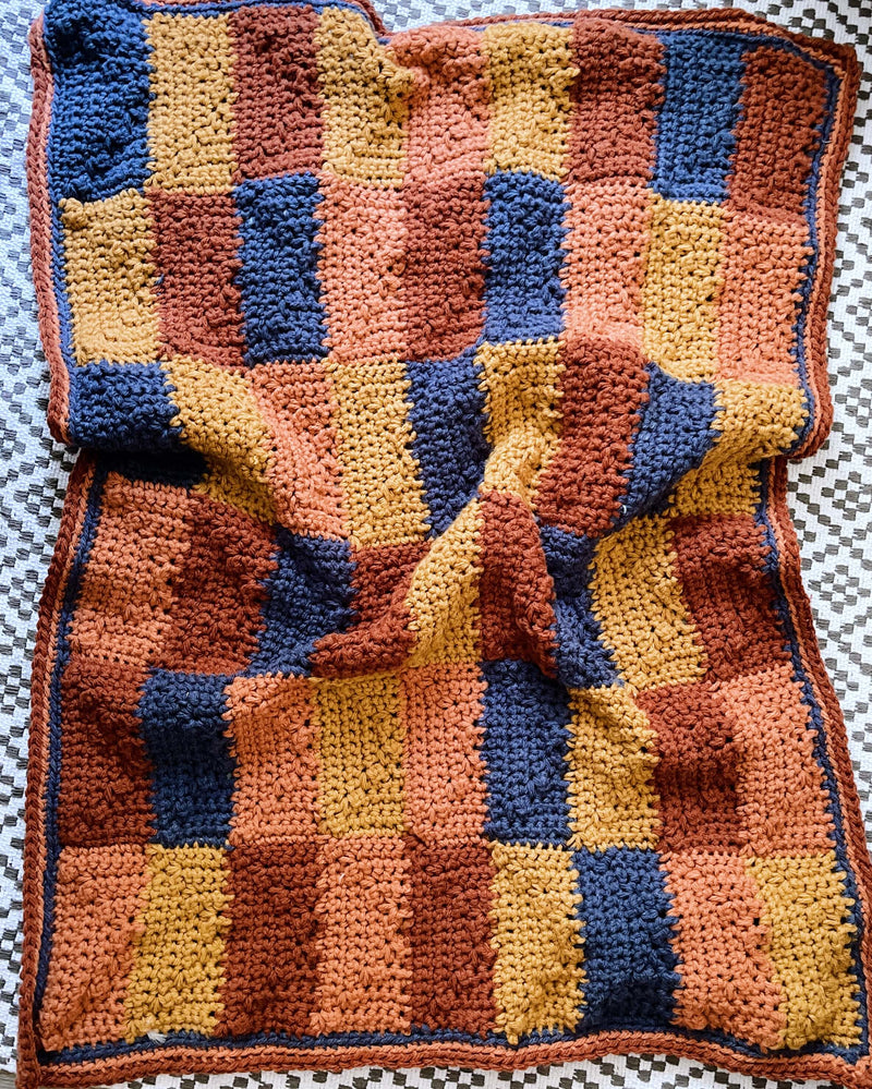 Crochet Kit - Cobblestone Steps Throw