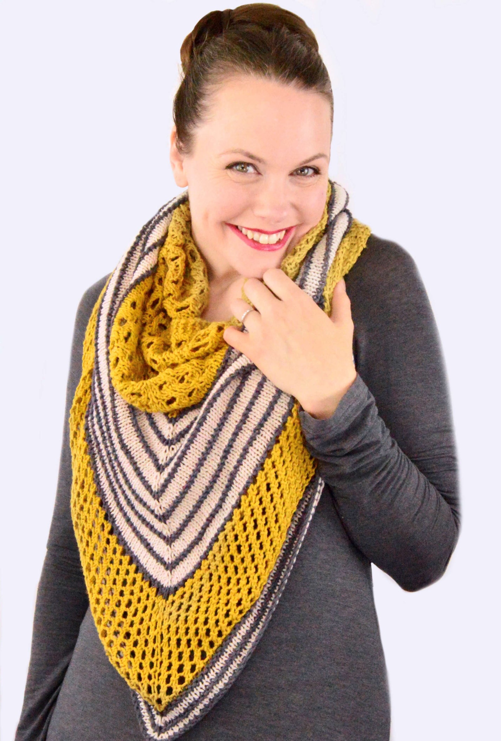 Knit Kit - Golden Hour Shawl – Lion Brand Yarn