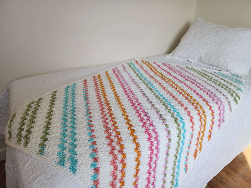 Crochet Kit - Candy Stripes C2C Lapghan