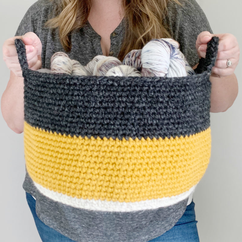 Crochet Kit - The Aggie Basket