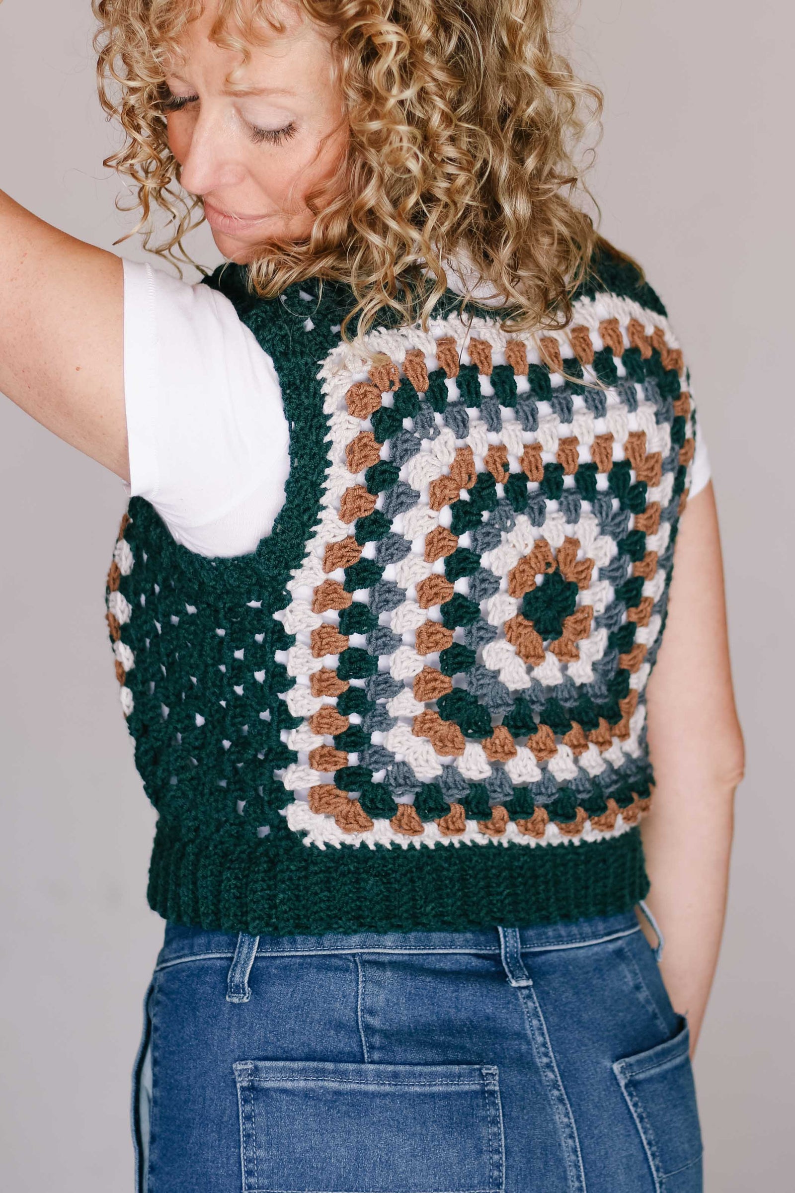 Crochet Kit - Renewal Granny Square Vest – Lion Brand Yarn