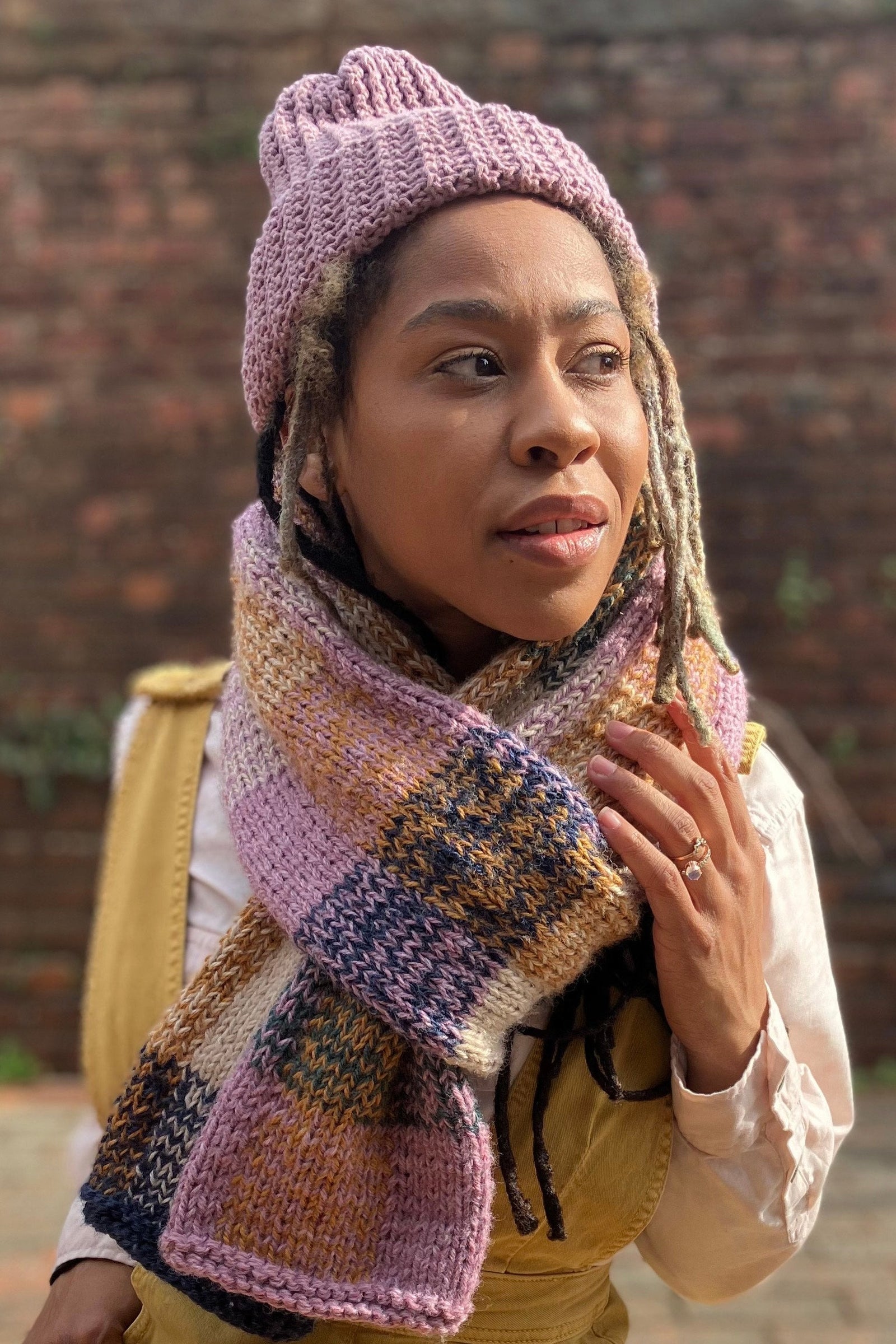 Knit Kit - Gingham To Me Baby Scarf – Lion Brand Yarn