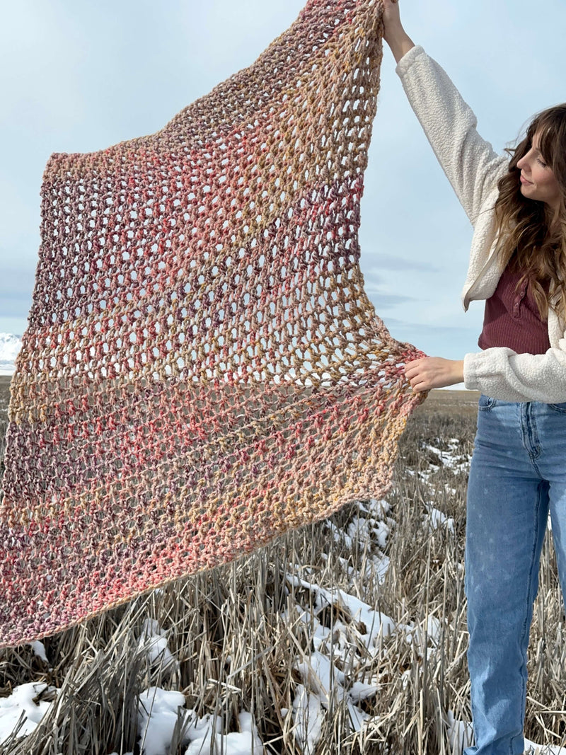 Crochet Kit - Mountain Sunrise Throw