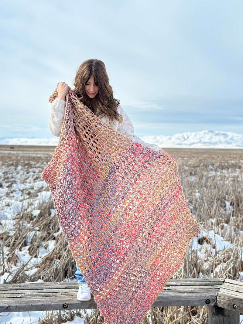 Crochet Kit - Mountain Sunrise Throw