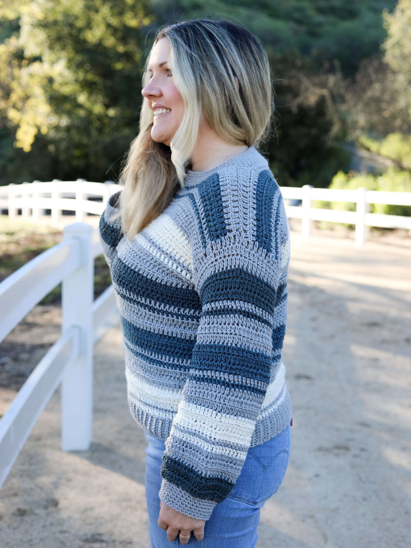Crochet Kit - Seastripe Sweater