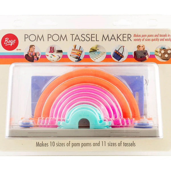 YWNYT 4 Pcs Tassel Maker Tool, Pompom Maker, Adjustable Plastic Tassel  Maker, Hand-Made Tassel Tool, DIY Pom-pom Maker Set, Square Tassel DIY Tool  for