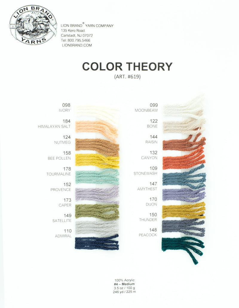 Color Theory Yarn Color Card