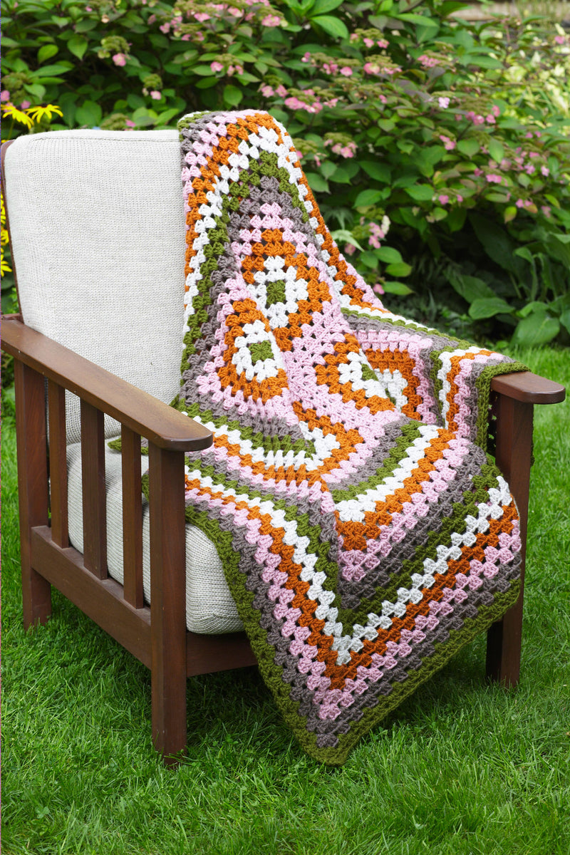 4-Square Granny Afghan (Crochet)