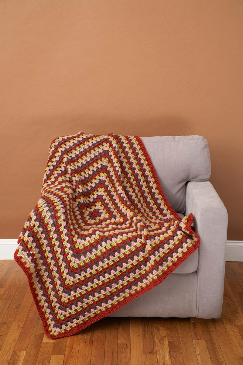 Afghan Squared Pattern (Crochet) - Version 4