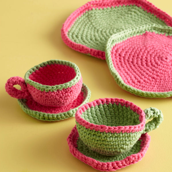 Afternoon Tea Cup and Saucer Pattern (Crochet) – Lion Brand Yarn