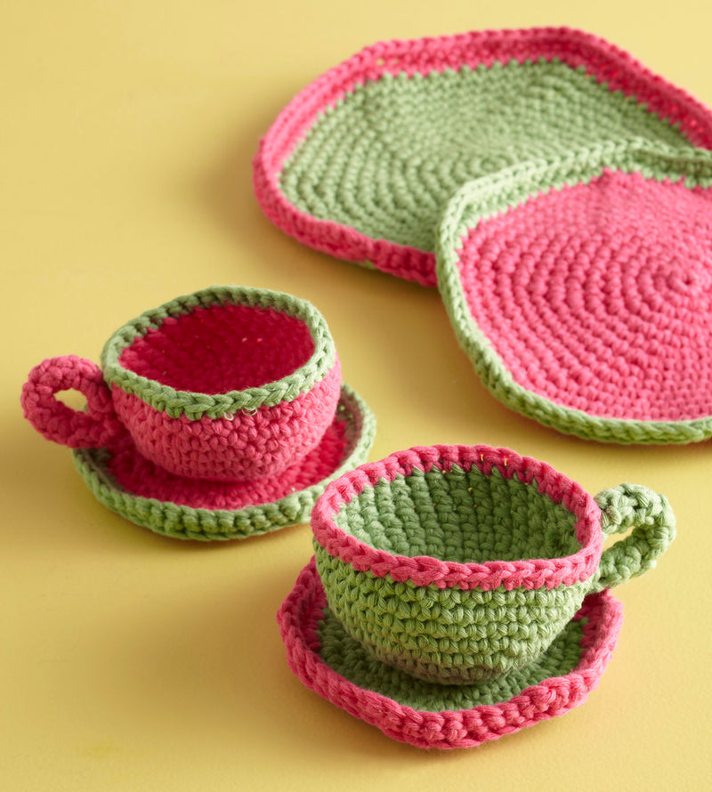 Afternoon Tea Cup and Saucer Pattern (Crochet)