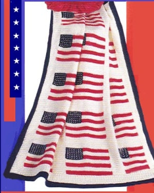 American Flag Throw Pattern (Crochet)