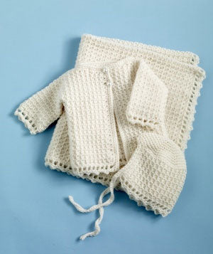 Baby Christening Set Pattern (Crochet)