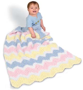 Baby Ripple Afghan Pattern (Crochet) - Version 1