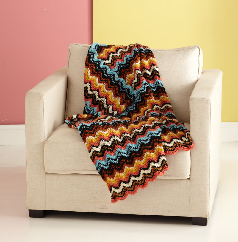 Bello Ripple Throw Pattern (Crochet)