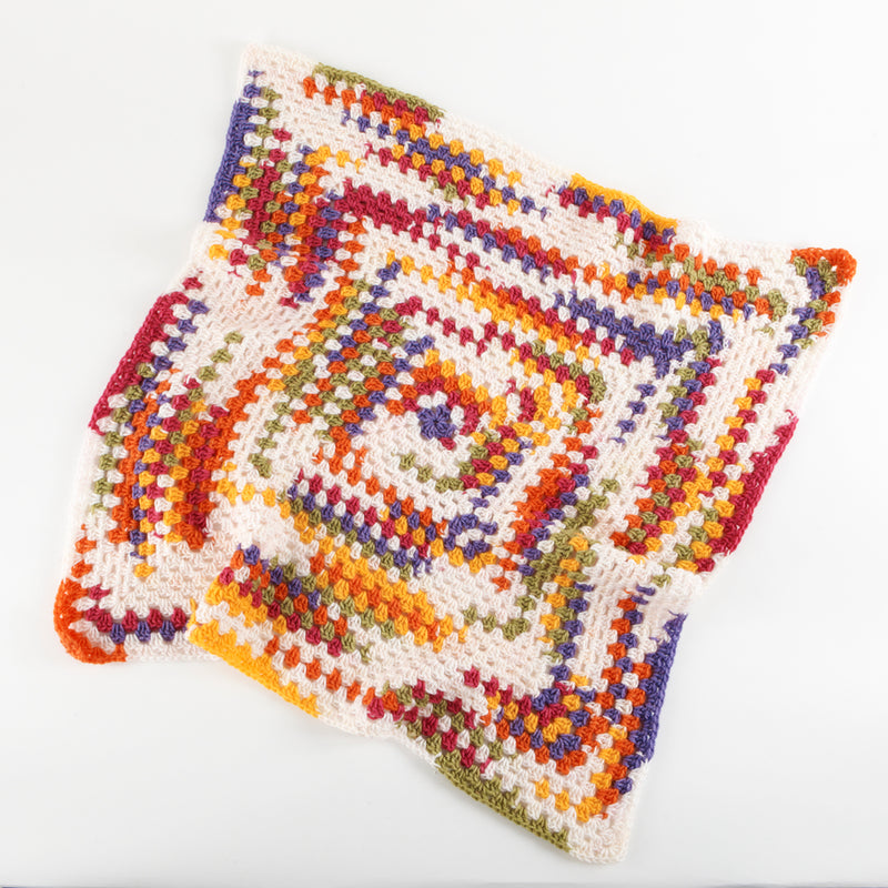 Bright Granny Throw Pattern (Crochet)