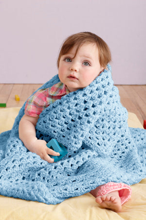 Brilliant Colors Baby Throw Pattern (Crochet) - Version 2