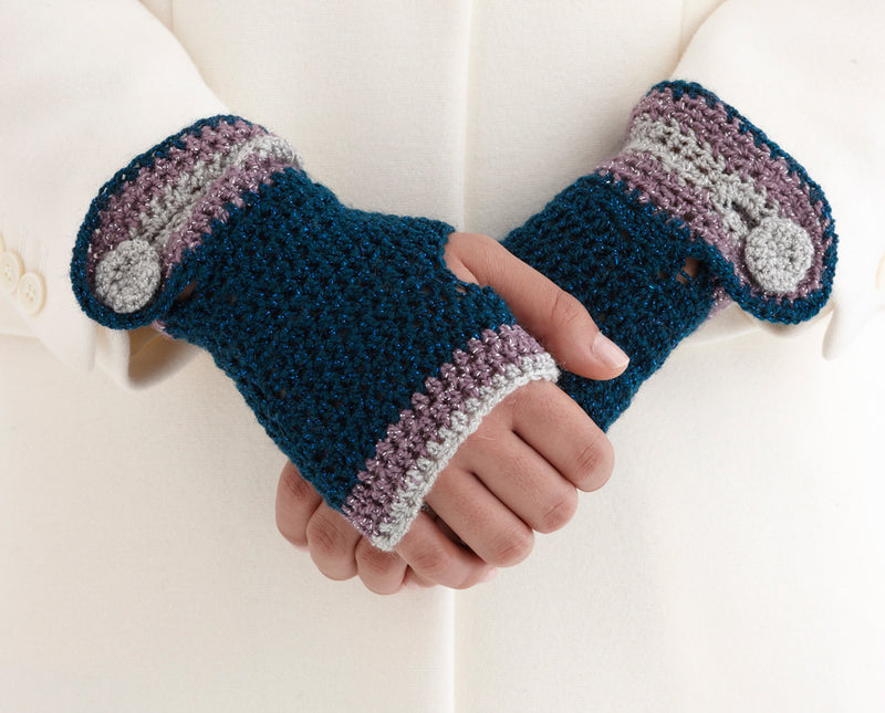 Buttoned Wristers Pattern (Crochet)