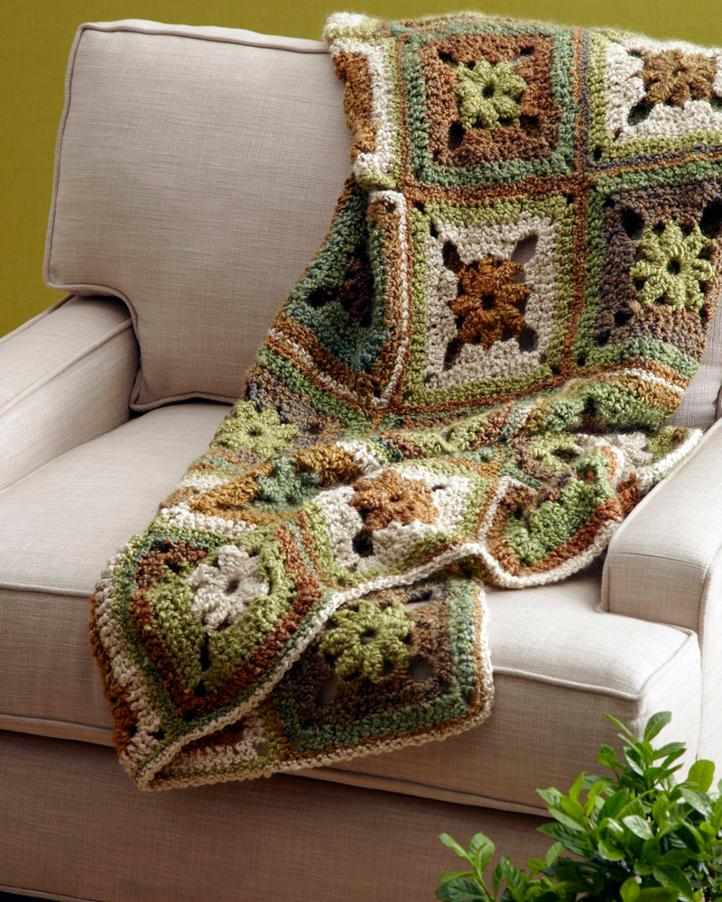 Calm Green Throw Pattern (Crochet)