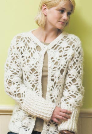 Casual Elegance Cardigan (Crochet)