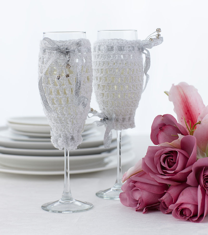 Champagne Glass Cover (Crochet)