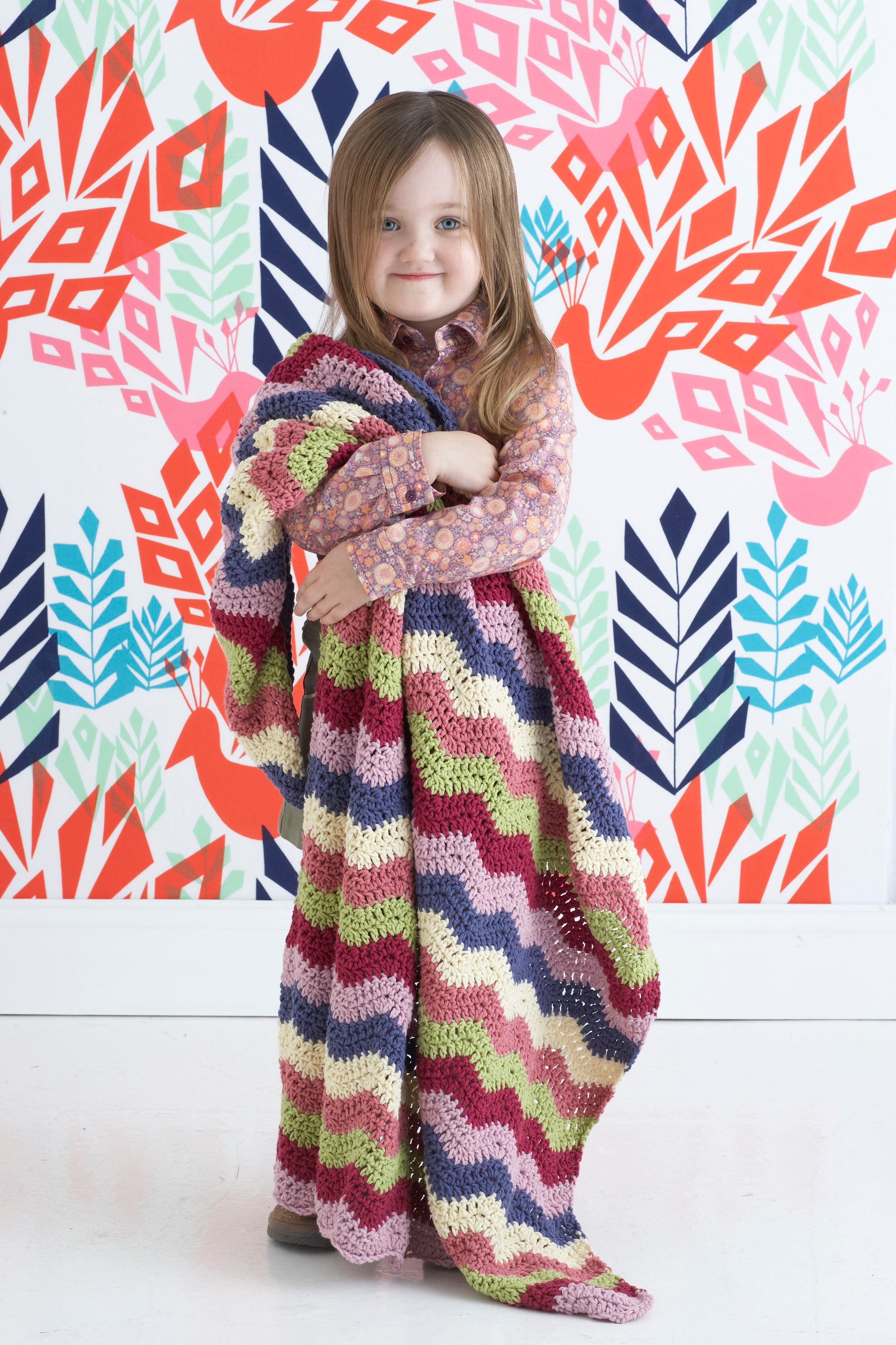 Child's Chevron Throw Pattern (Crochet) – Lion Brand Yarn