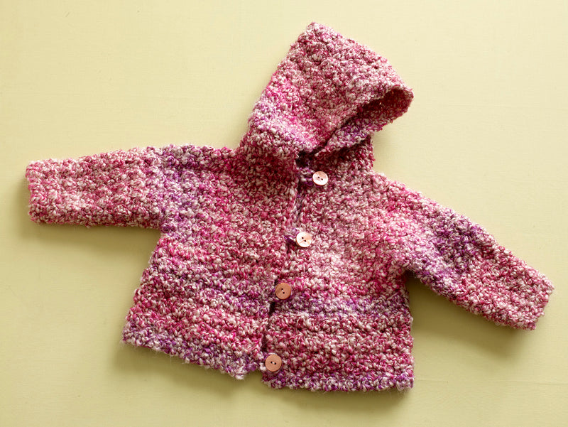 Child's Hooded Cardigan Pattern (Crochet) - Version 2