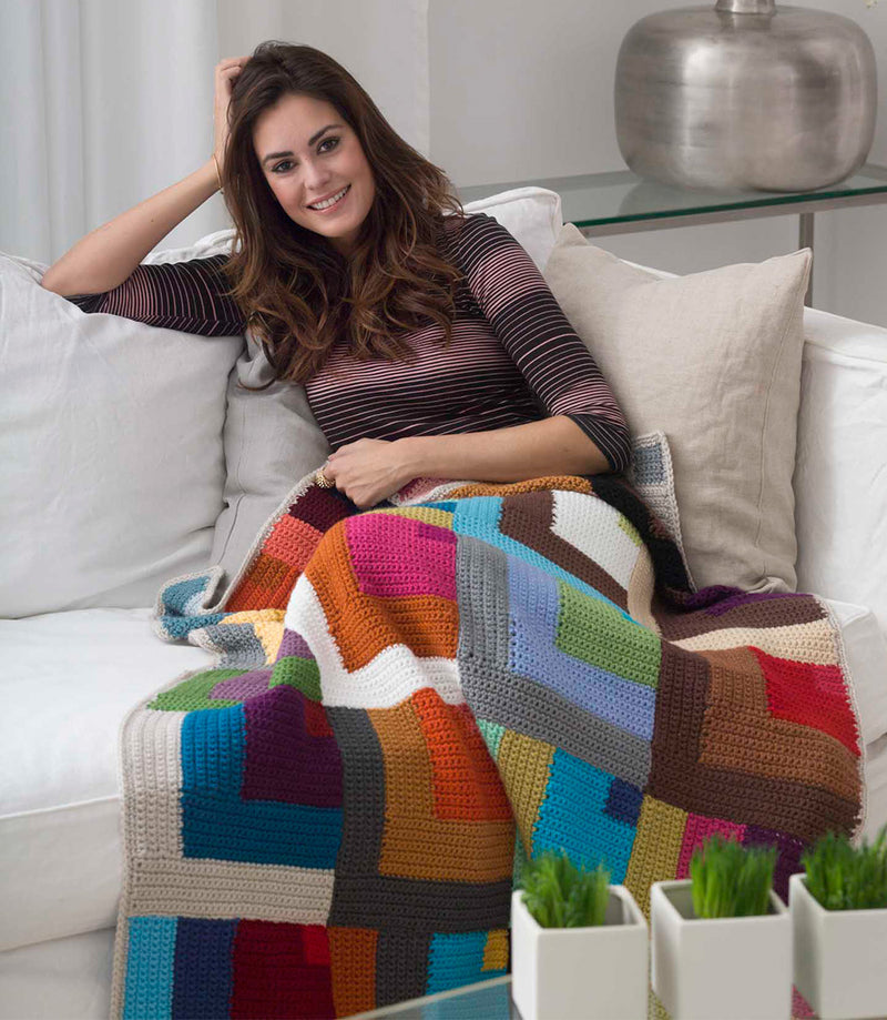 Color Patch Afghan Pattern (Crochet)