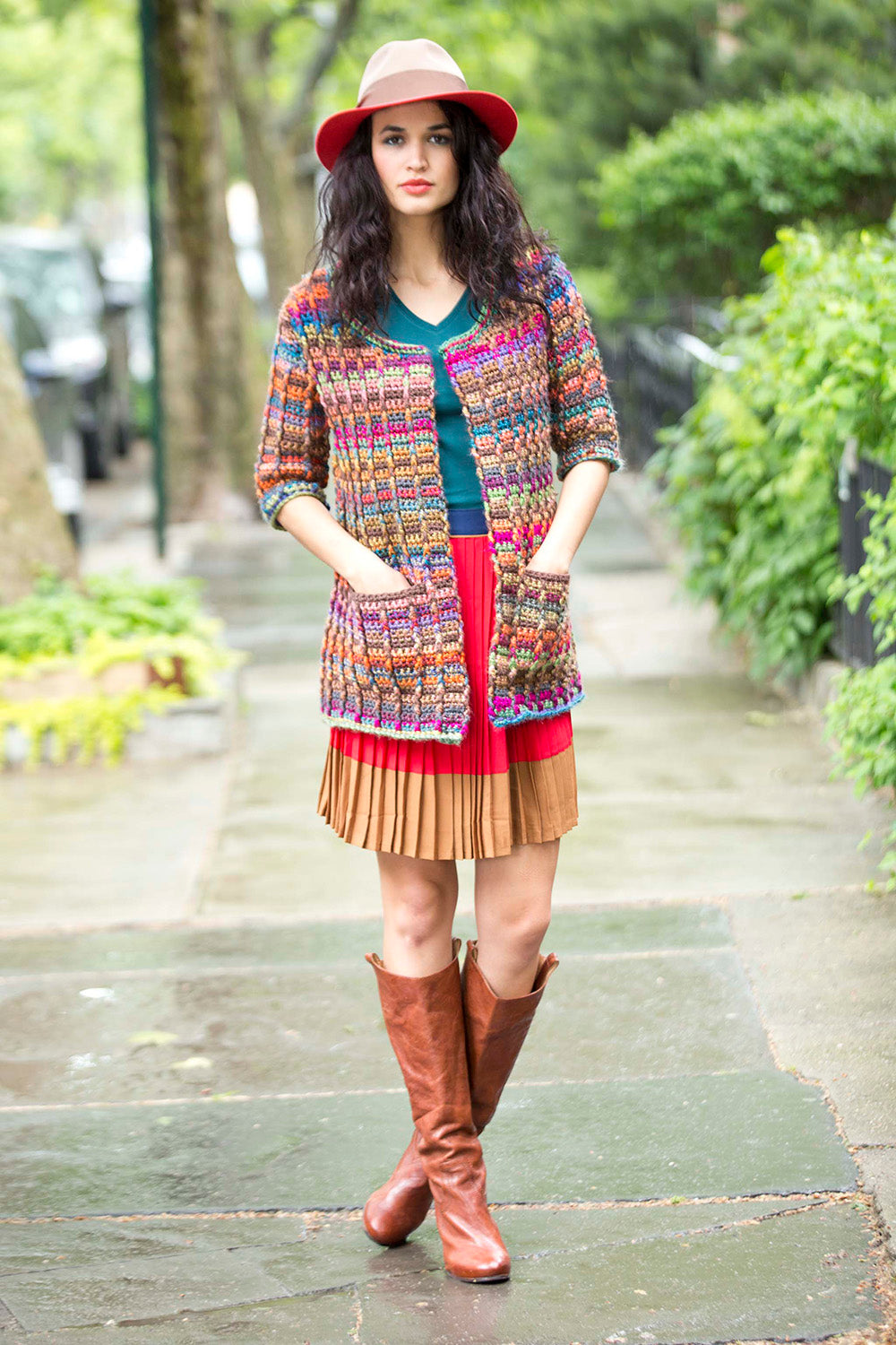 Colorfully Modern Cardigan Pattern (Crochet) – Lion Brand Yarn