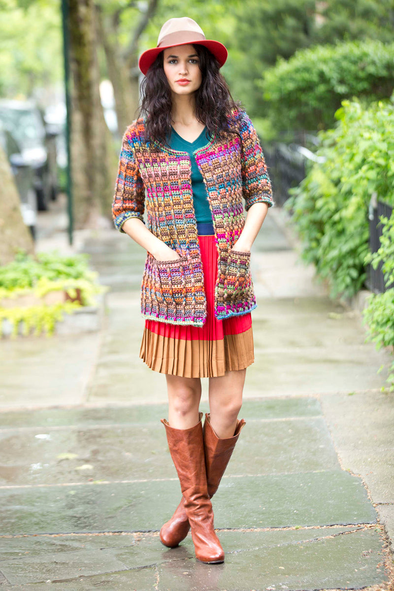 Colorfully Modern Cardigan Pattern (Crochet)