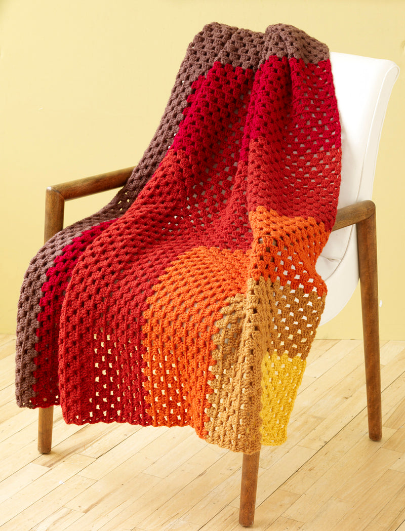 Corner Granny Afghan (Crochet) - Version 1