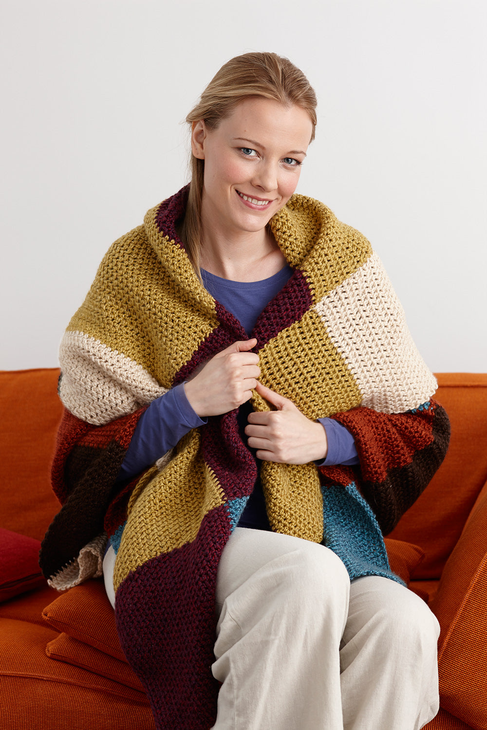 Country Blocks Afghan Pattern (Crochet) – Lion Brand Yarn