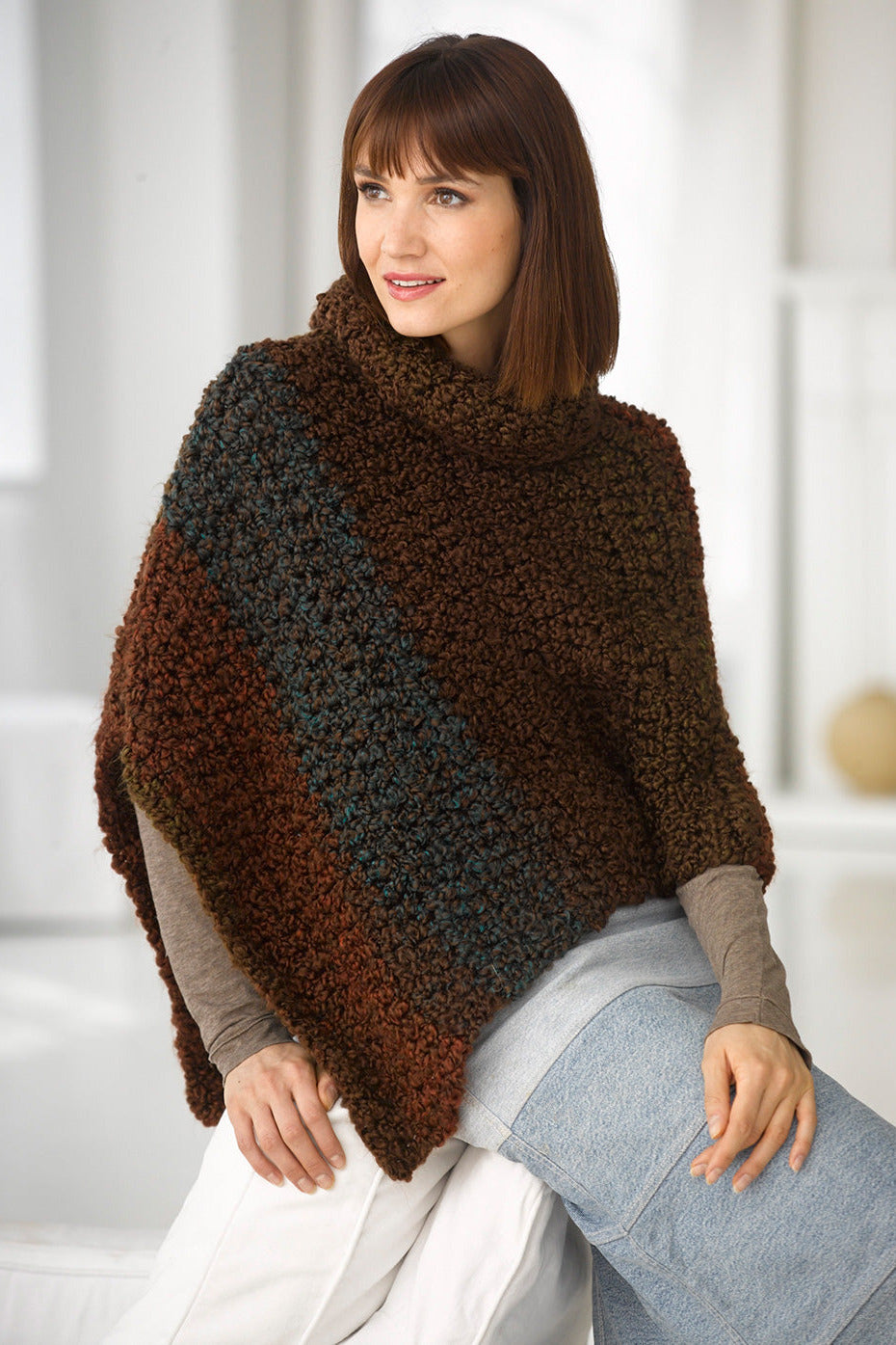 Cocoon Poncho (Crochet) – Lion Brand Yarn