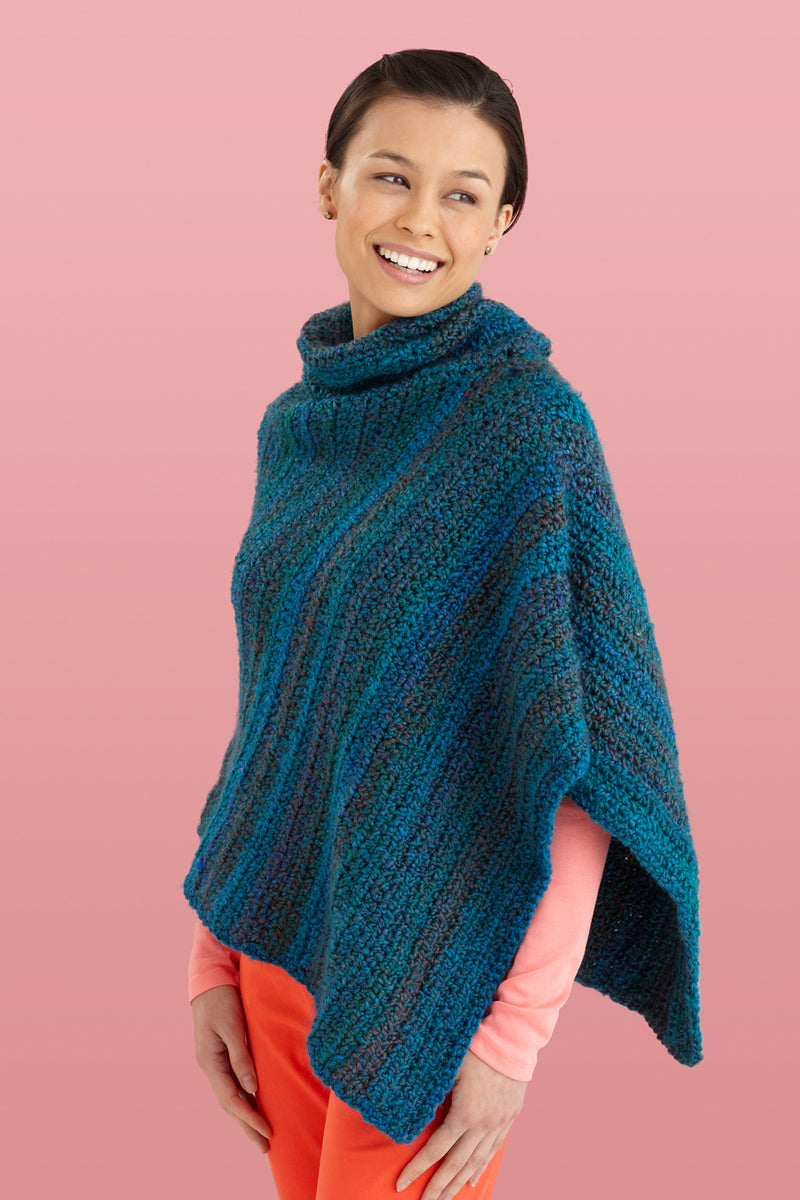 Cowl Neck Poncho (Crochet)