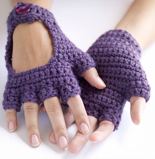 Crochet Driving Gloves (Crochet) - Version 2