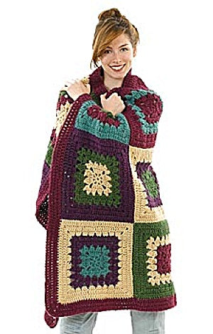 Crochet Great Granny Throw Pattern (Crochet)