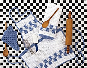 Crochet Kitchen Aid Ensemble Pattern (Crochet)