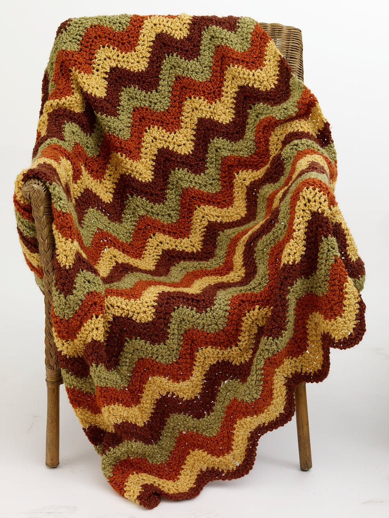 Crochet Ripple Afghan Pattern (Crochet) - Version 1