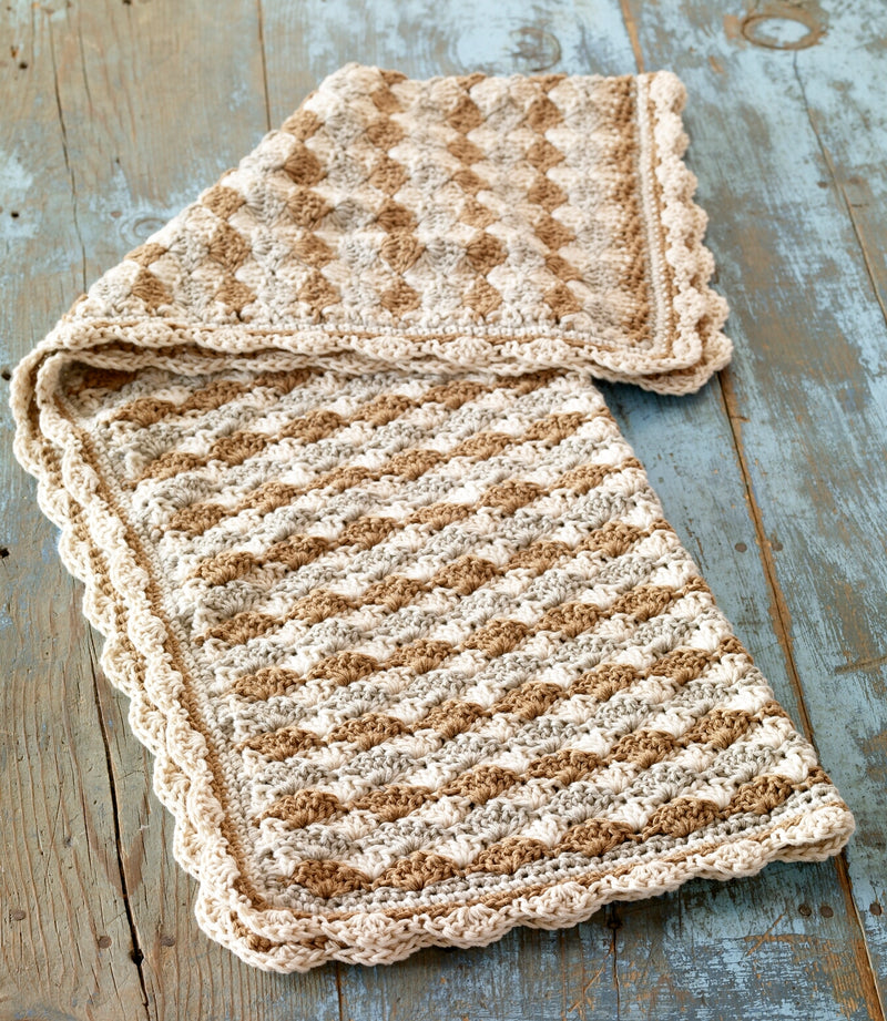 Crochet Shell Stitch Baby Blanket Pattern (Crochet)