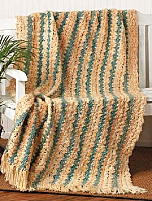 Crochet Sunlit Stripes Afghan
