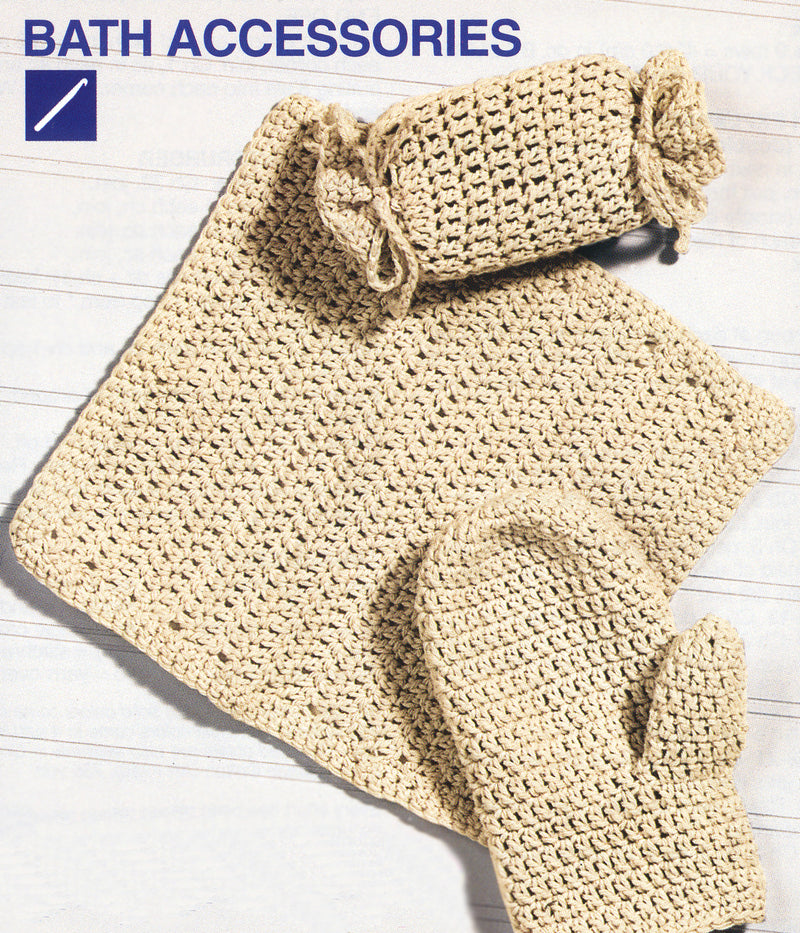 Crocheted Bath Accessories Pattern