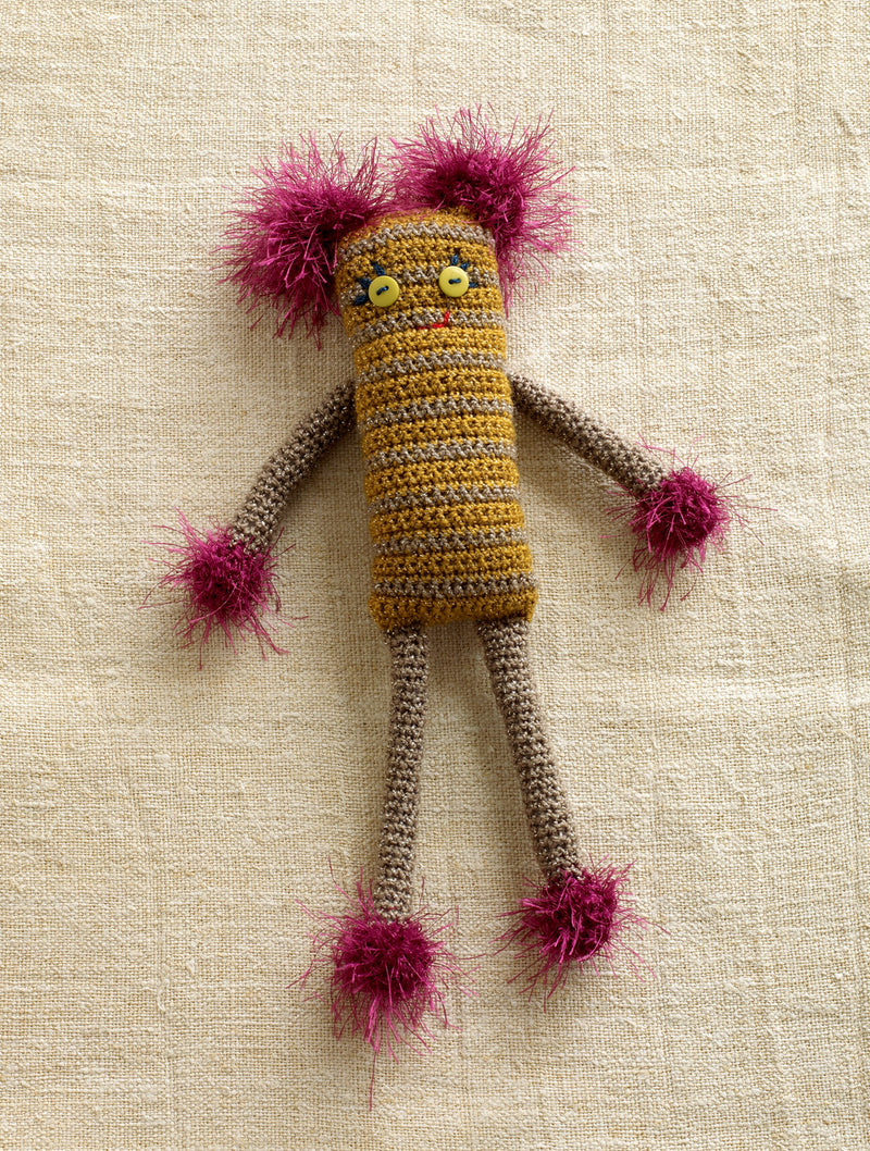 Crocheted Striped Sally Doll Pattern