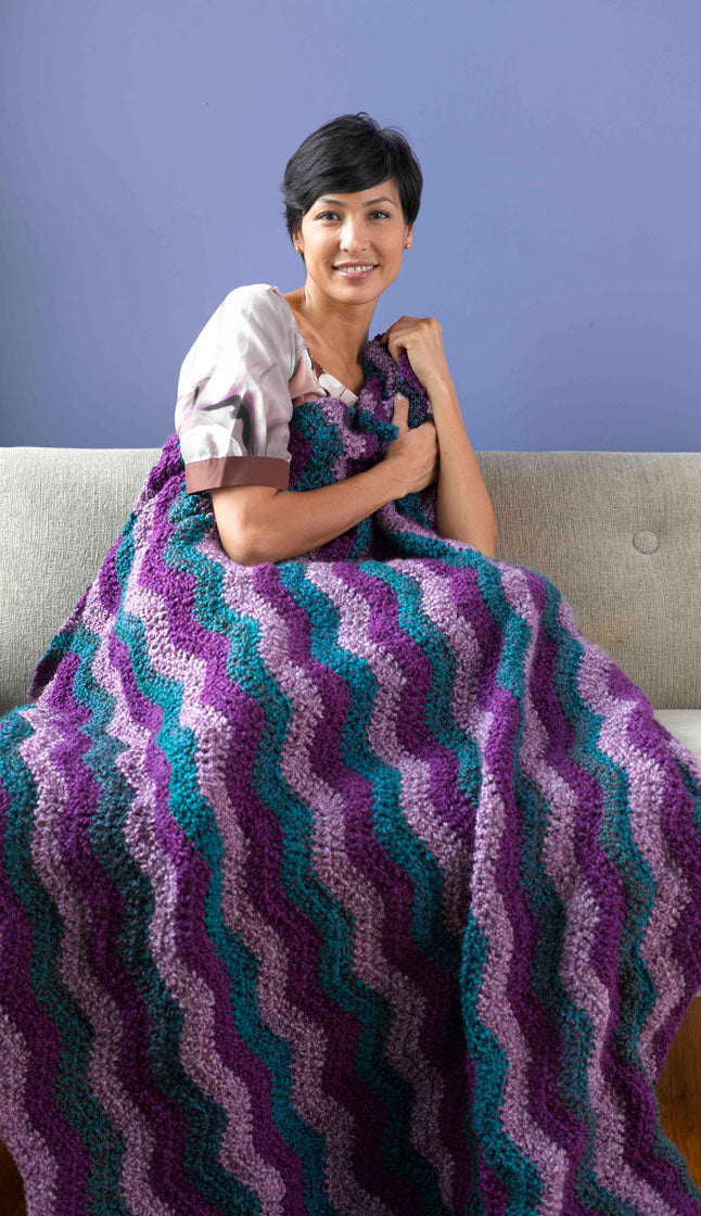Domestic Bliss Afghan (Crochet) – Lion Brand Yarn