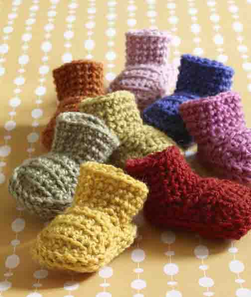 Easy Booties (Crochet) - Version 1