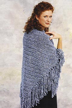 Easy Triangle Shawl (Crochet)